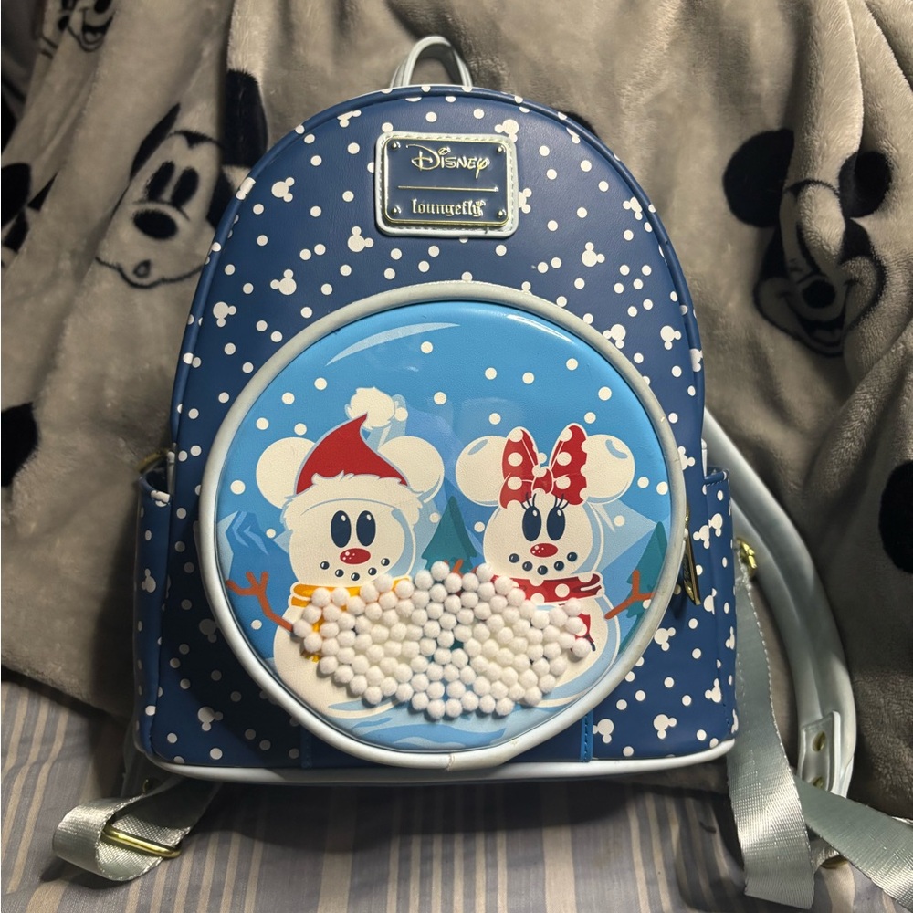 Loungefly Blue and White Disney Backpack